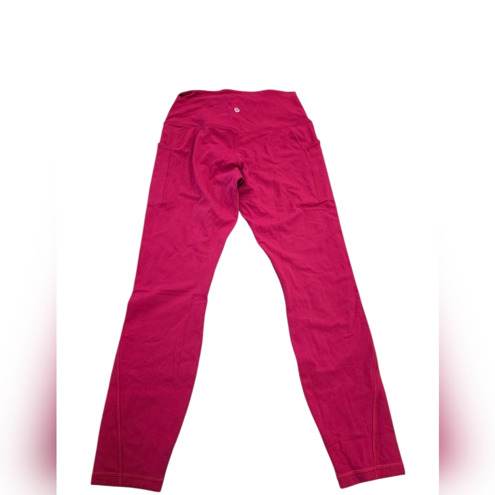 Lululemon Size 8 Dark Pink High Rise Leggings NWT Athletic Yoga Pants
